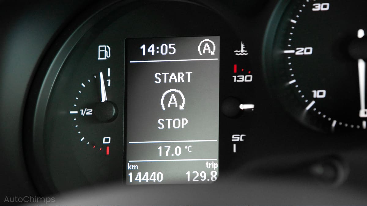 Start Stop technology indicator in dashboard 1