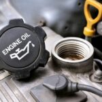 car-engine-oil-fill-port-open