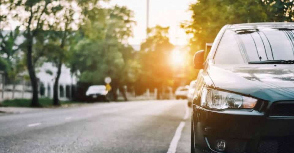 car parked on the street 1