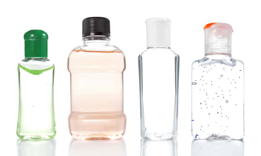 hand sanitizer in bottles 1