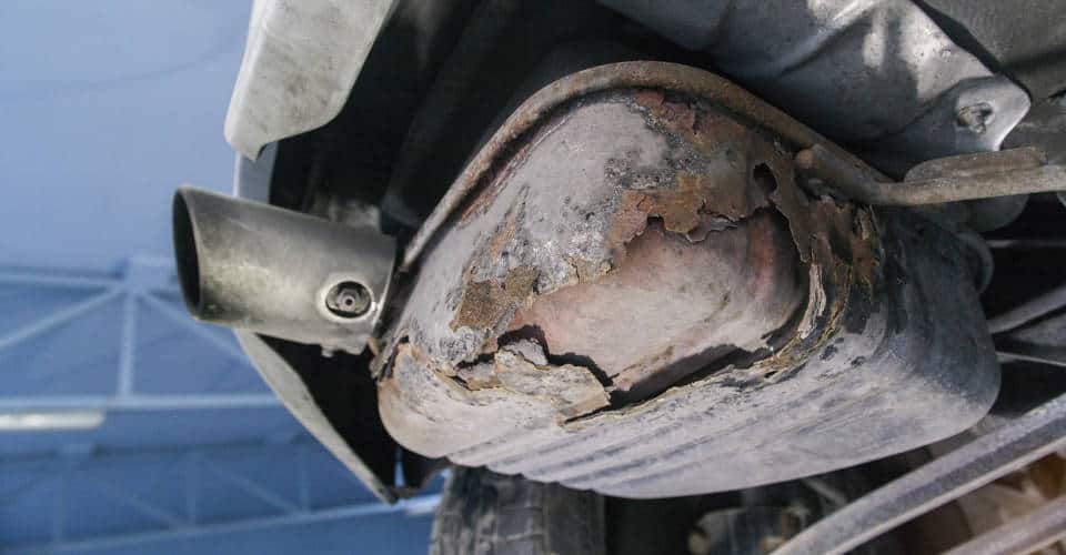 worn out exhaust system 1