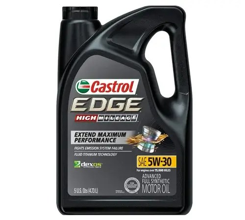 Castrol Edge High Mileage 5W 30 Advanced Full Synthetic Motor Oil
