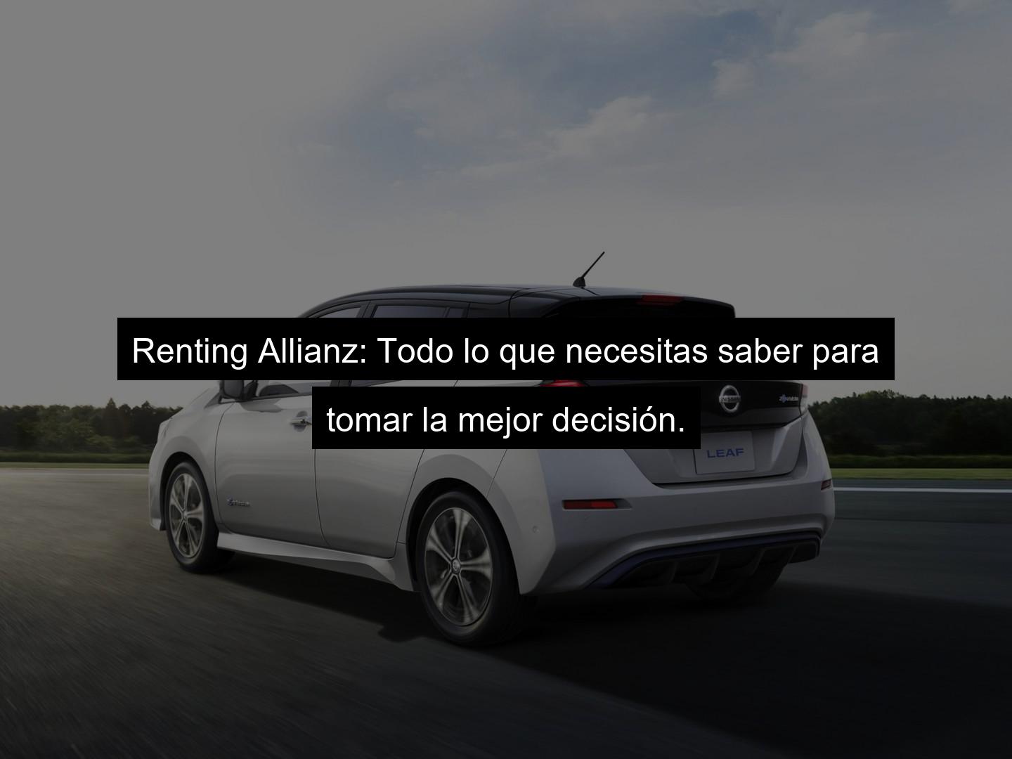Renting Allianz 2