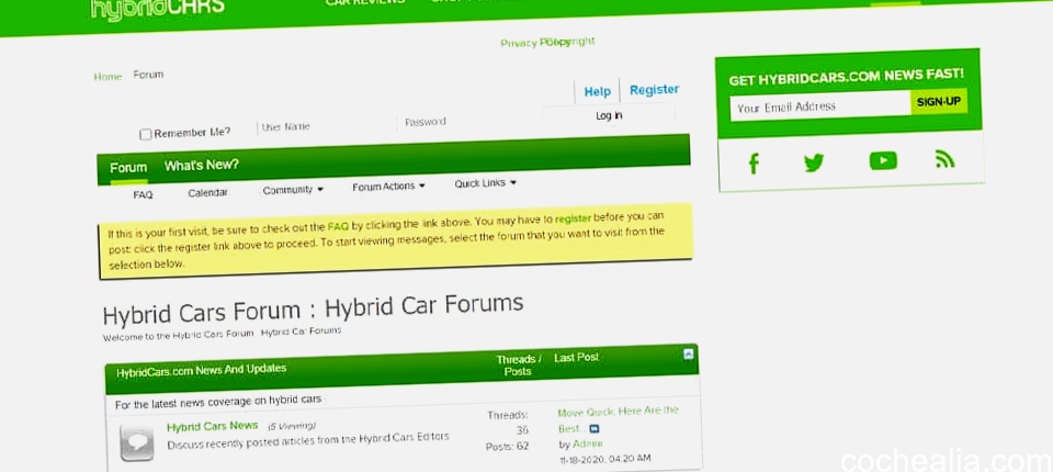 cochealia.com hybrid cars forum
