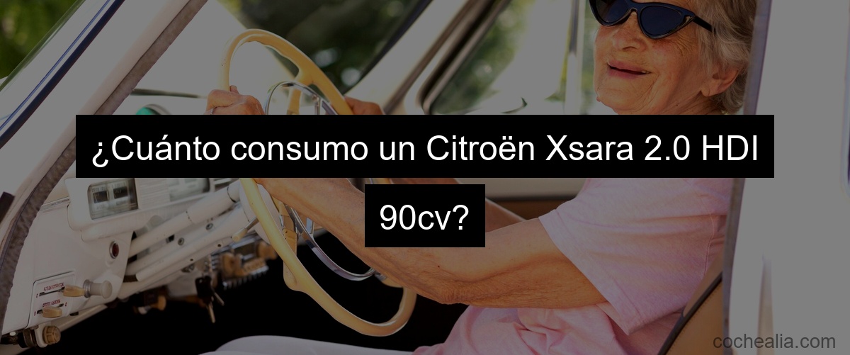 ¿Cuánto consumo un Citroën Xsara 2.0 HDI 90cv?