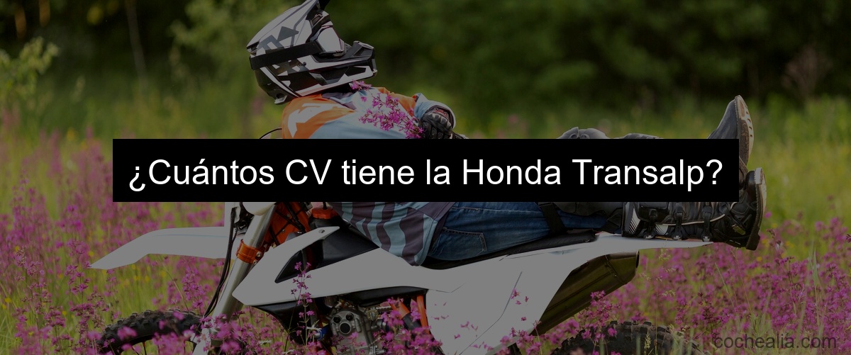 ¿Cuántos CV tiene la Honda Transalp?