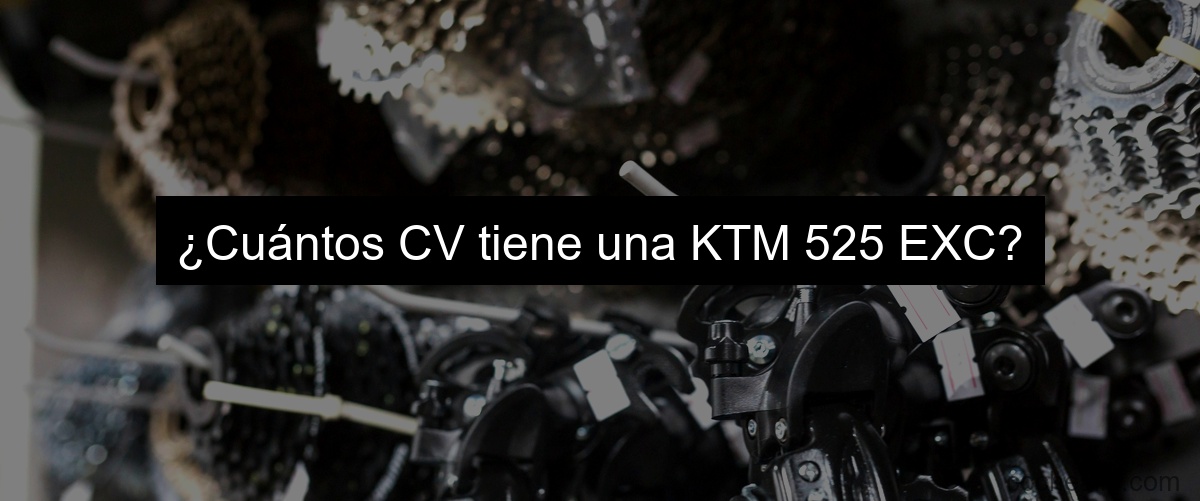 ¿Cuántos CV tiene una KTM 525 EXC?
