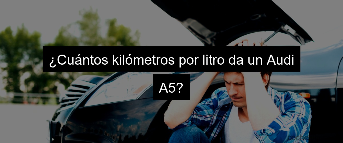 ¿Cuántos kilómetros por litro da un Audi A5?
