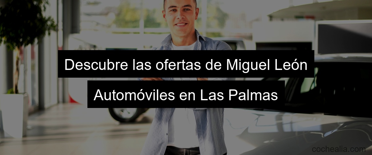 Descubre las ofertas de Miguel León Automóviles en Las Palmas