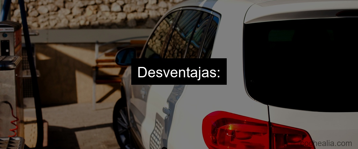 Desventajas: