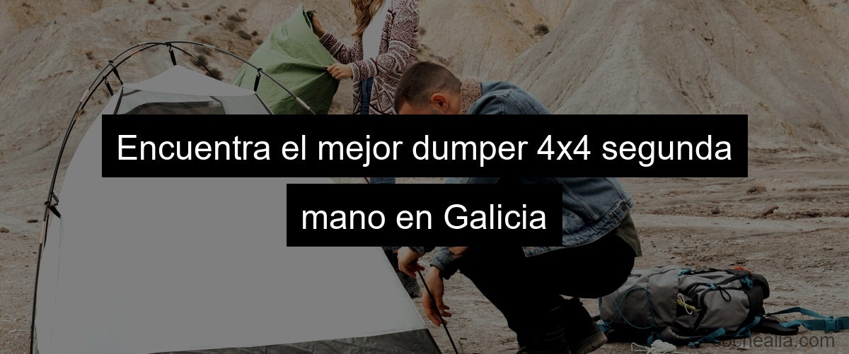 Encuentra el mejor dumper 4x4 segunda mano en Galicia