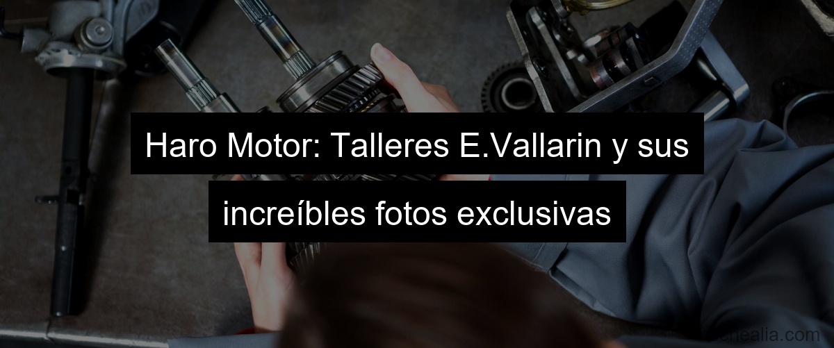 Haro Motor: Talleres E.Vallarin y sus increíbles fotos exclusivas