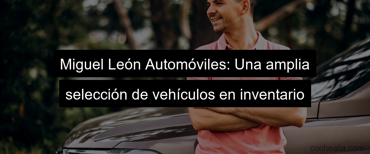 Miguel León Automóviles: Una amplia selección de vehículos en inventario