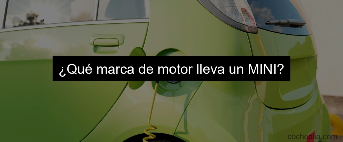 ¿Qué marca de motor lleva un MINI?