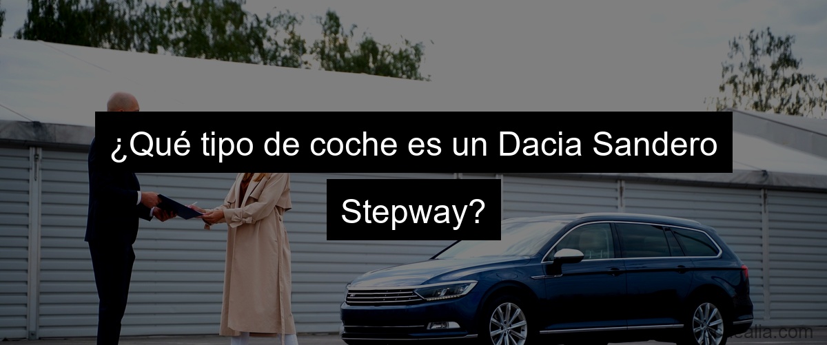 ¿Qué tipo de coche es un Dacia Sandero Stepway?