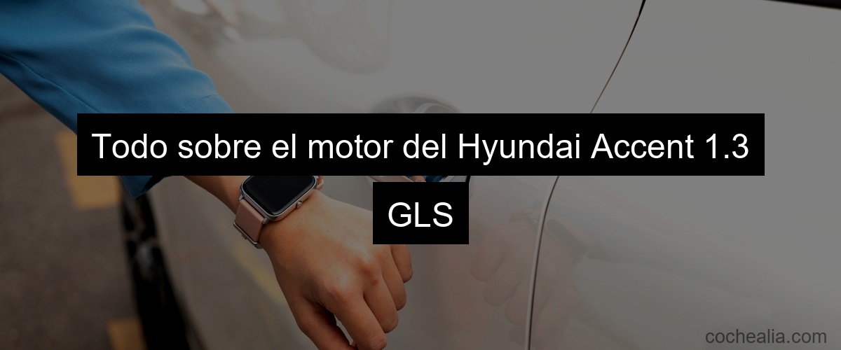 Todo sobre el motor del Hyundai Accent 1.3 GLS