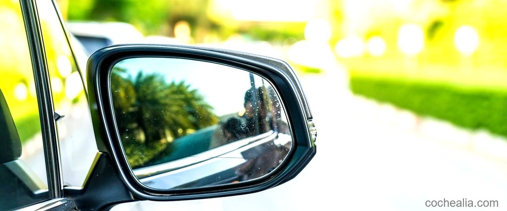 ¿Cómo son los espejos laterales de los autos?